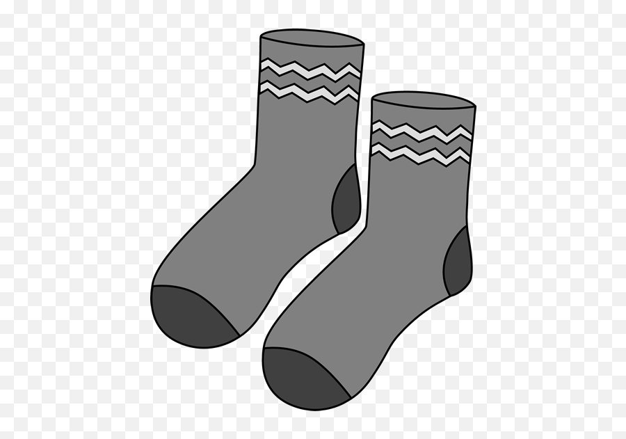 Gray Pair Of Socks - Clip Art Pair Of Socks Emoji,Black Emoji Socks