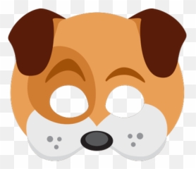 Snapchat Filter Dog Ears Transparent - Face Mask Clipart Emoji