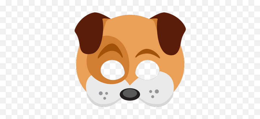 Snapchat Filter Dog Ears Transparent - Dog Face Mask Clipart Emoji,Emoji Ears