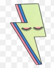 Lightning Strike Rainbow Girl Girly - Clip Art Emoji
