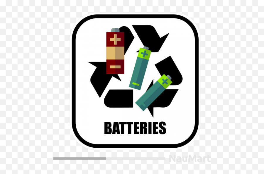Batteries Recycle Sticker - Recycle Clip Art Emoji,Recycle Paper Emoji