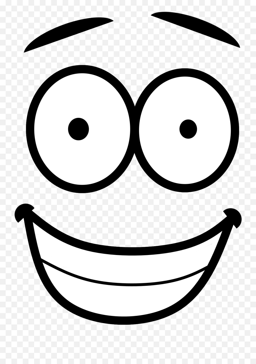 Outline Face Art Emoji Png Pic Png Mart - Smiley,Eye Emojis