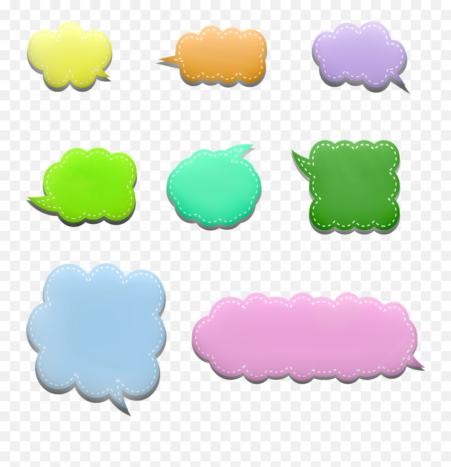Speech Bubble Comic Colorful - Clip Art Emoji,Speech Bubble Emoji