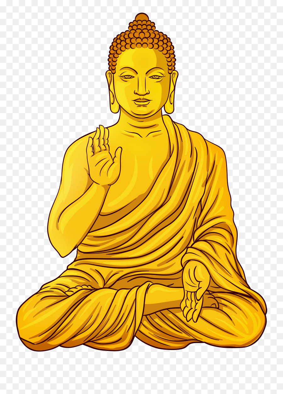 Buddha Statue Silhouette Transparent - Cartoon Buddha Transparent Background Emoji,Buddhist Emoji