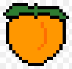 Pixilart - Ping Pong Ball Pixel Emoji,Peach Emoticon