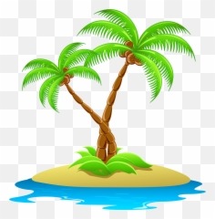 Desert Island Transparent Png Clipart Free Download - Emoji