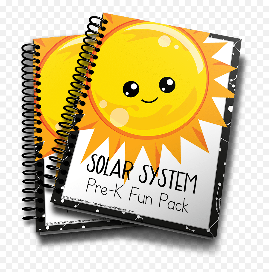Solar System Prek Fun Pack - The Multi Taskinu0027 Mom Two Notebooks Clipart Emoji,K Emoticon