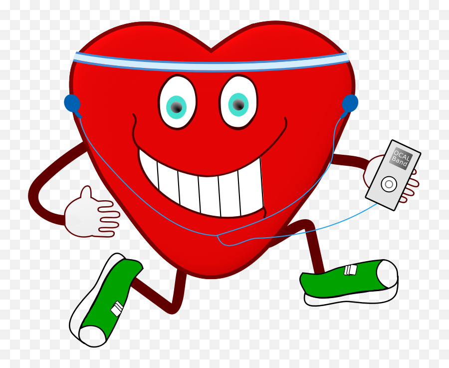 Download Free Png Jogging Heart - Dlpngcom Jogging Heart Emoji,Exercise Emoticon