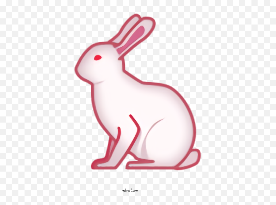 Holidays Rabbit Rabbits And Hares Pink - Domestic Rabbit Emoji,Bunny Emoji Transparent