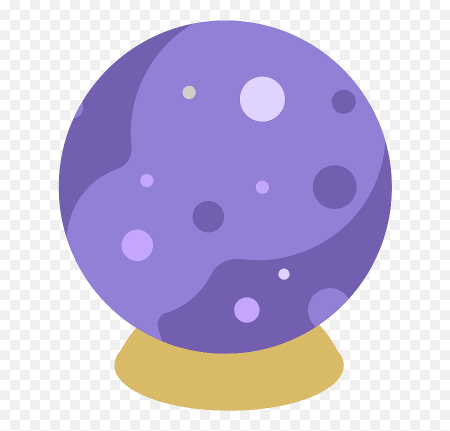 Crystal Ball Emoji Clipart Free Download Transparent Png - Crystal Ball Transparent Cartoon,Purple Video Game Emoji