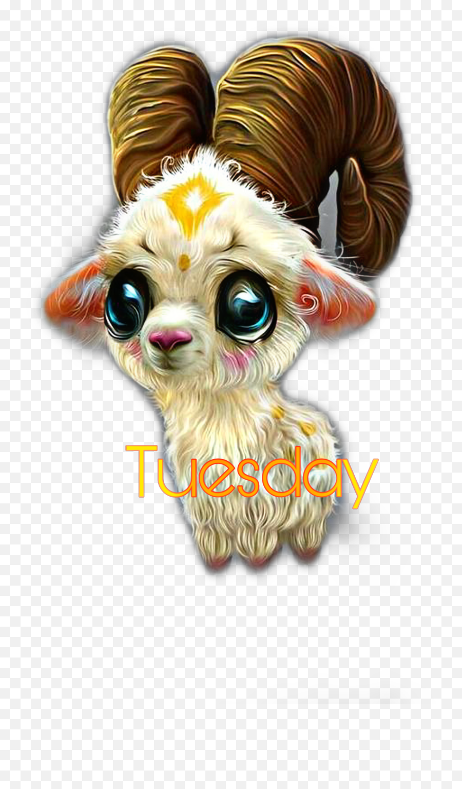 Tuesday Ram Babyram Baby Sticker By Peonyinlove - Monserrat Fantasy Animal Emoji,Ram Emoji