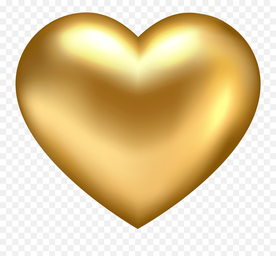 Golden Heart Transparent Png Clip Art - Heart Of Gold Clipart Emoji,Gold Heart Emoji