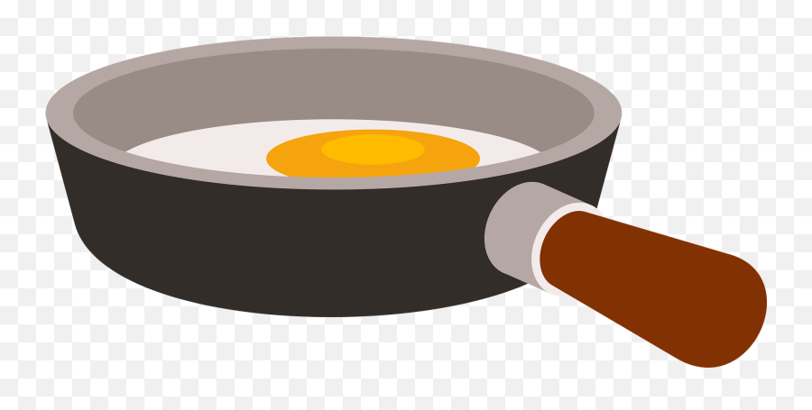 Egg In A Pan Clipart - Egg In Pan Clip Art Emoji,Pan Emoji