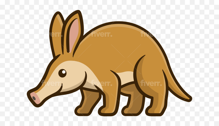 Design Cute Animal Emoticon Stickers Character By Tnhsproject - Aardvark Illustration Cute Emoji,Emoticon Stickers