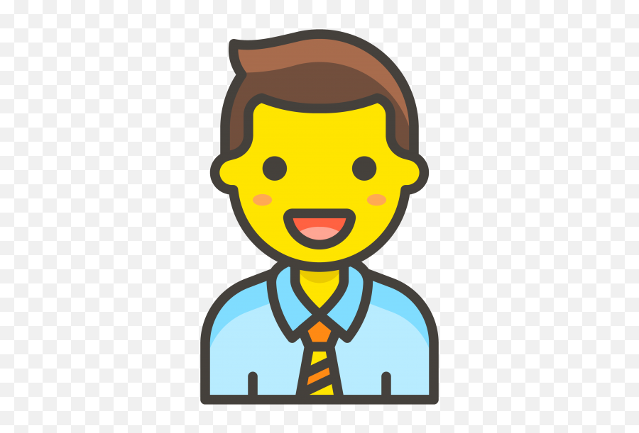 Download Hd Man Office Worker Emoji - Office Worker Cartoon Png,Office Emoji