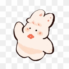 Happy Cute Rabbit Png Image Emoji