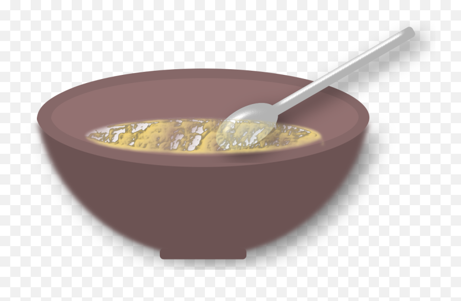 Bowl With Spoon And Food Vector File - Frying Pan Emoji,Frying Pan Emoji