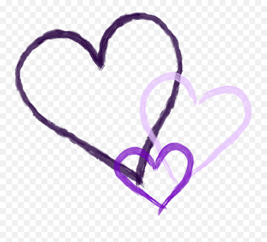 Purple Heart Transparent Png Clipart - Transparent Background Purple Hearts Clipart Emoji,Colored Heart Emoji