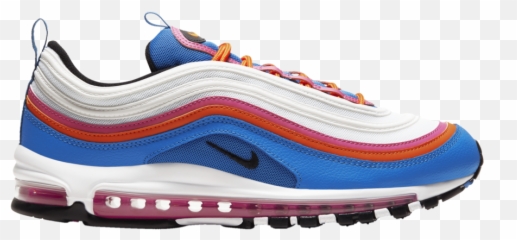 Nike Air Max 97 White Red Pink Blue - Nike Air Max Emoji,Air Force 1 Emoji