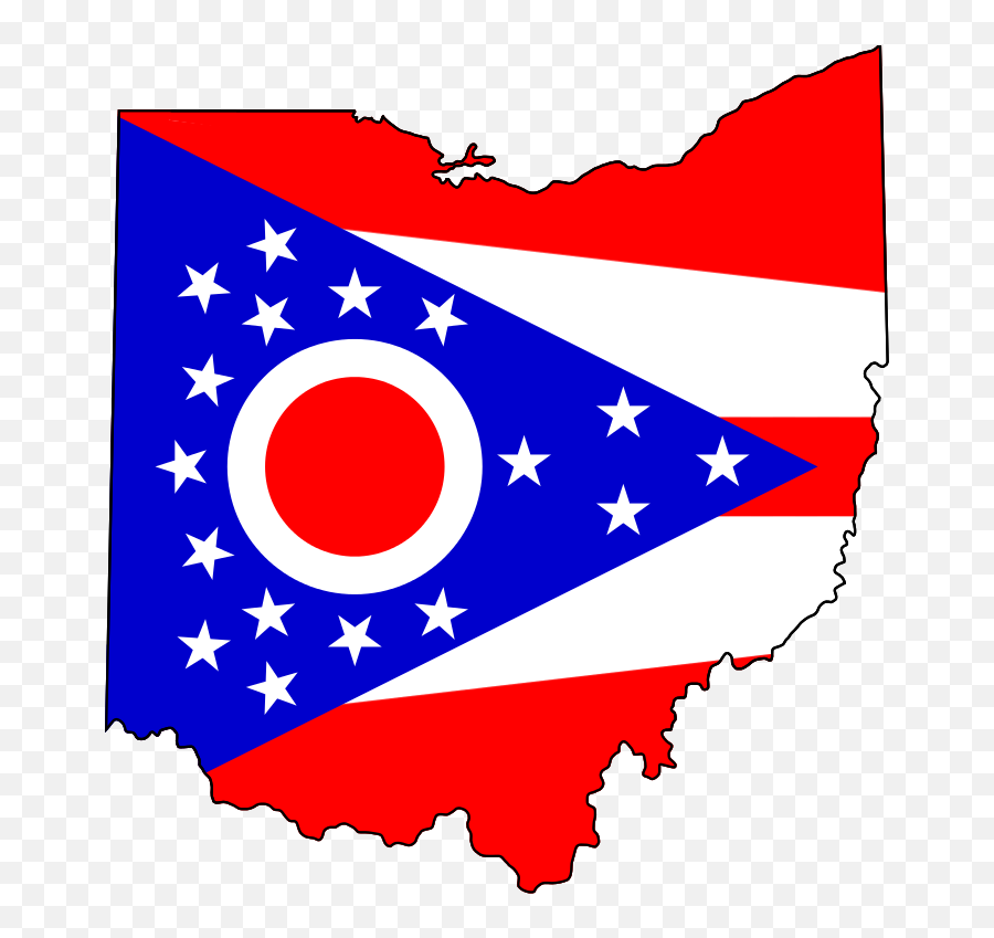 Flag Background Clipart - Ohio State Flag Map Emoji,Ohio Emoji