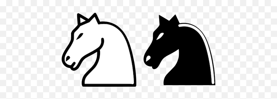 Vector Graphics Of Horse Chess Sign - Chess Knight Clipart Emoji,Queen Chess Piece Emoji