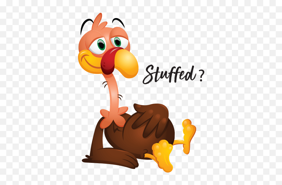 Fred The Turkey And Starbucks - Stuffed Thanksgiving Turkey Cartoons Emoji,Turkey Emoji
