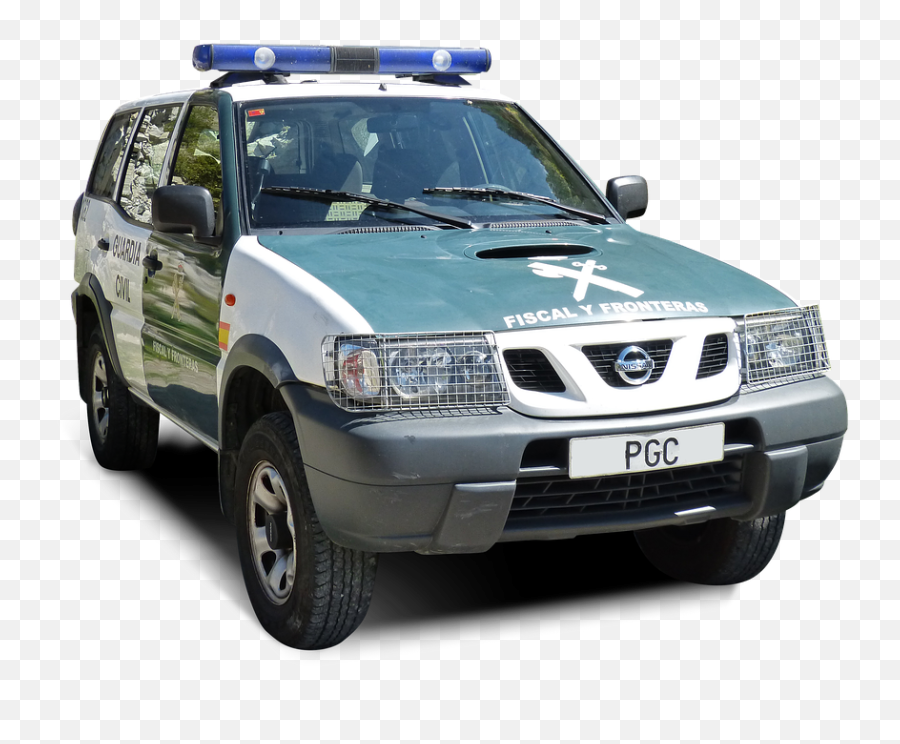 Police Civil Guard Patrol Car Borders - Guardia Civil Png Emoji,Police Light Emoji