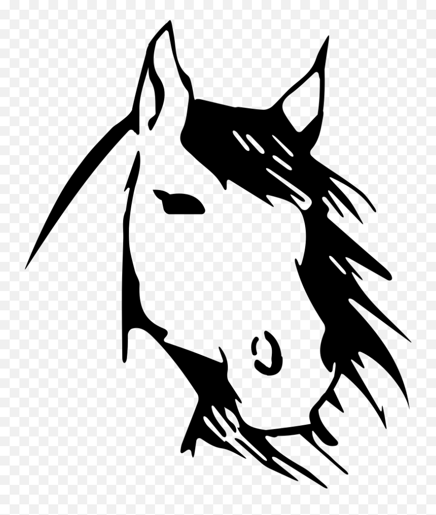 Horse Face Front View Sketch Svg Png - Desenhos De Caras De Cavalo Emoji,Horse Face Emoji