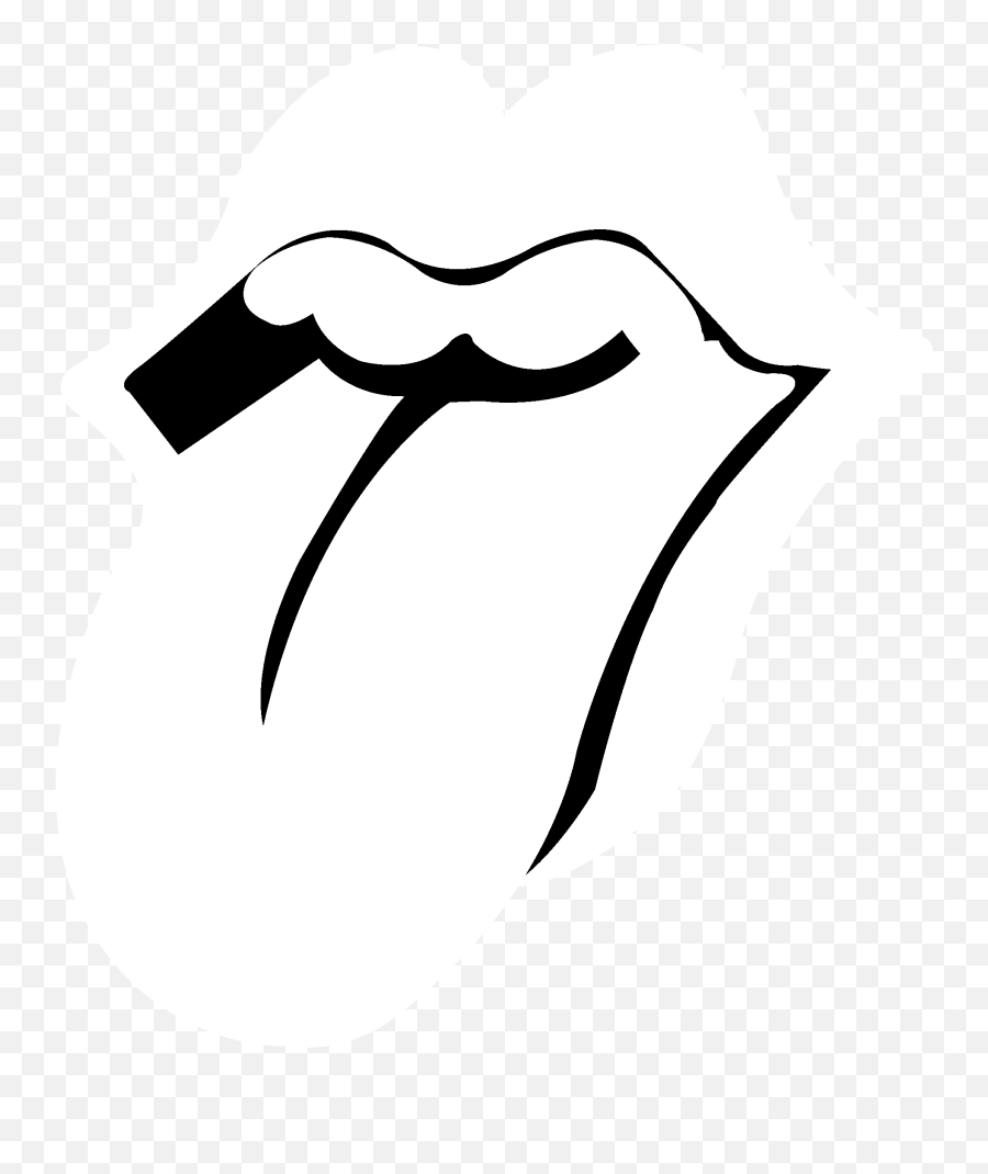 Download Rolling Stones Logo Black And - White Rolling Stones Logo Emoji,Rolling Stones Emoji