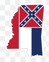 Mississippi Flag State Sticker - Mississippi Flag Emoji,Louisiana Creole Flag Emoji