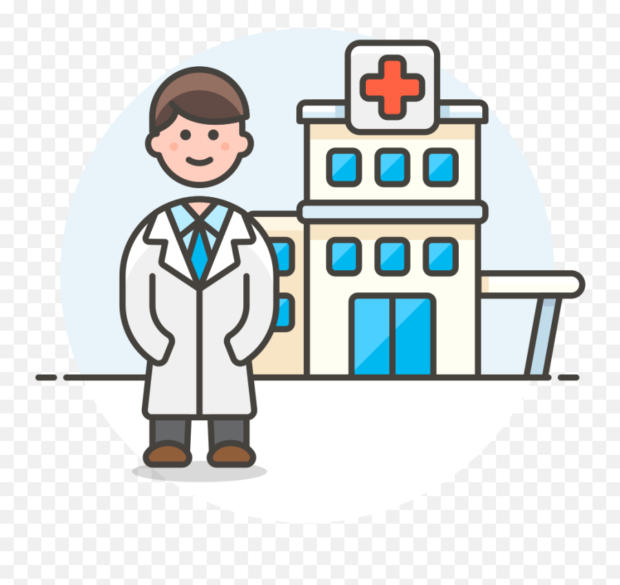 Doctor Hospital Icon - Doctor And Hospital Clipart Emoji,Emoji For Doctor