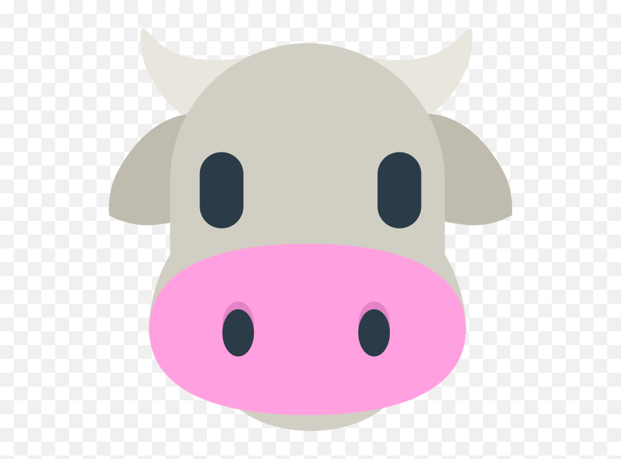 Fxemoji U1f42e - Cow Head Emoji Png,Pig Emoji
