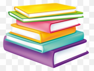 Stacked School Books Clipart - Transparent Background Of Emoji