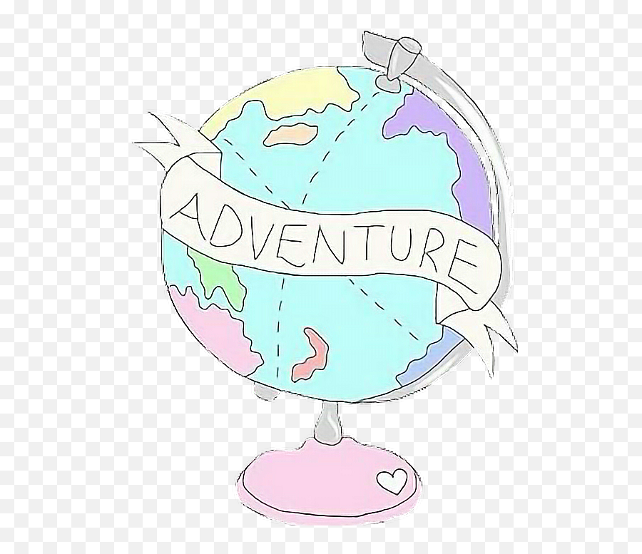 Mundo Planeta Aventura Adventures Emoji - Pastel Globe Png,Adventure Emoji