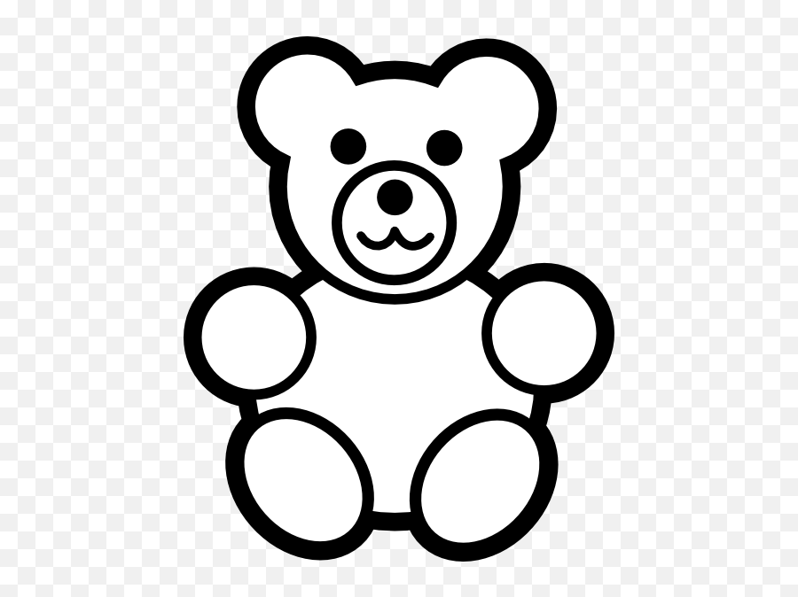 Teddy Bear Clipart Easy - Teddy Bear Coloring Pages Emoji,Emoji Teddy Bears