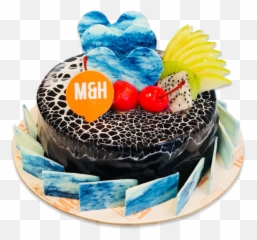 Chocolate Marble Cake - Decorating Emoji