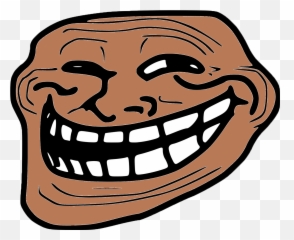 PZ C trollface - Troll Faces Brown Png Emoji
