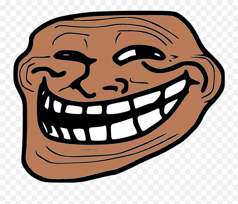 Pz C Trollface - Troll Faces Brown Png Emoji,Trollface Emoticon