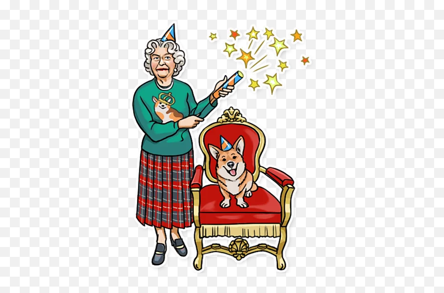 The Queen - Stickers For Whatsapp Queen Elizabeth 2 Stickers Emoji,Dog Emojis For Android