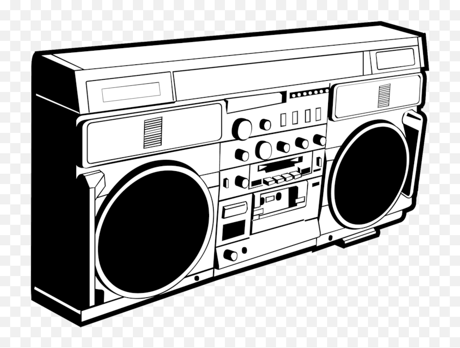 Boombox - Cartoon Boombox Transparent Emoji,Boombox Emoji