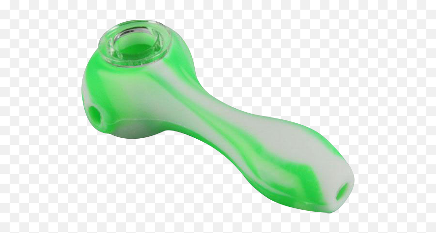 Unbreakable Classic Silicone Hand Pipe - Solid Emoji,Crack Pipe Emoji