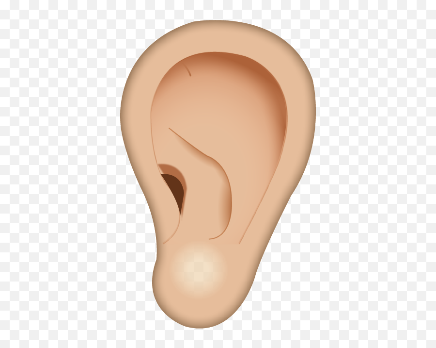 Ear Emoji Transparent Png Clipart - Ear Emoji,Neck Emoji