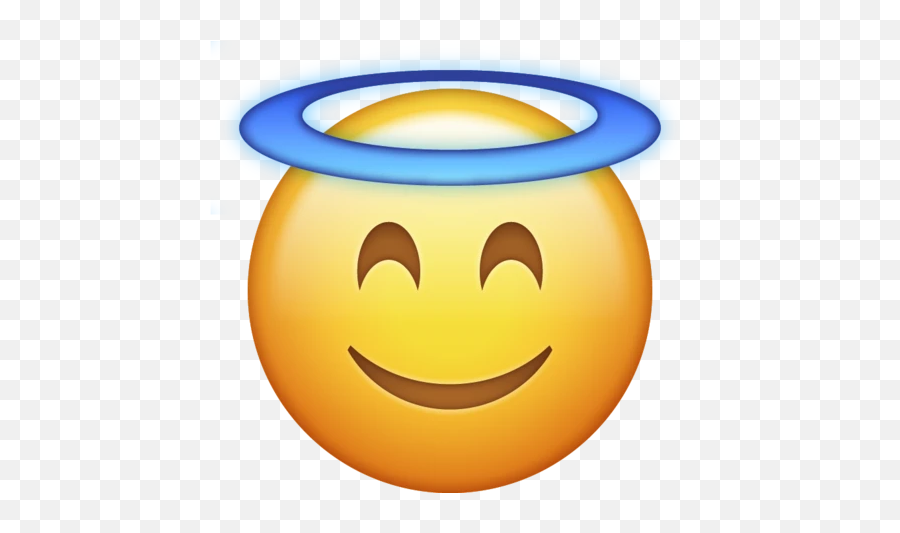 Angel Halo Emoji Iphone - Angel Emoji Png,Iphone Emojis
