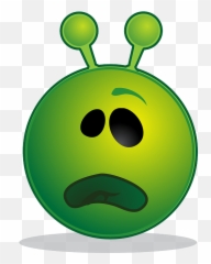 Happy Face Sad Emoticon - Alien Smiley Emoji