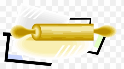 Vector Illustration Of Rolling Pin Rolls And Flattens - Clip Art Emoji,Rolls Eyes Emoji