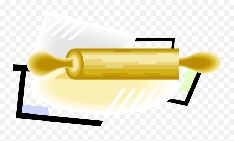 Vector Illustration Of Rolling Pin Rolls And Flattens - Clip Art Emoji,Rolls Eyes Emoji