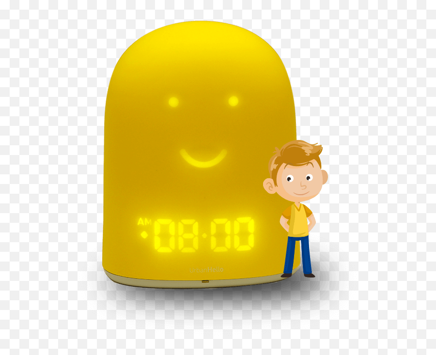Designer Child Clock And Baby Monitor - Reveil Enfant Emoji,Thanks Emoticon