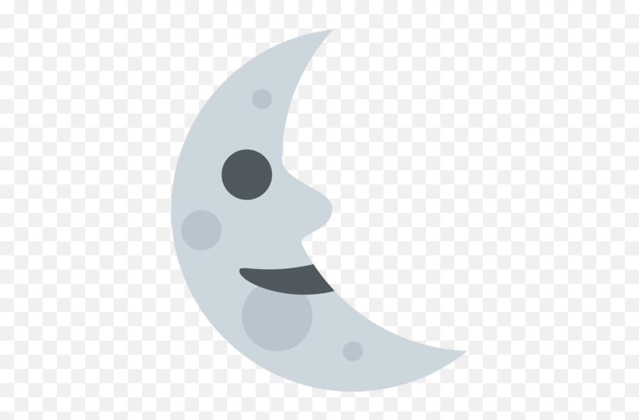 Last Quarter Moon Face Emoji - Emoji De Luna Menguante,Quarter Emoji
