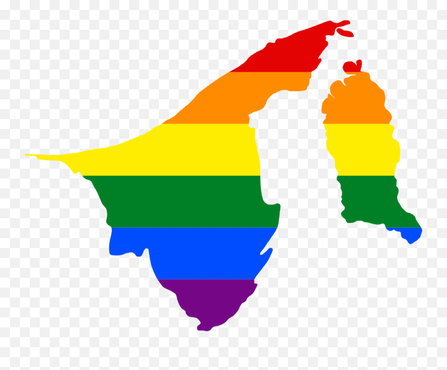 Lgbt Flag Map Of Brunei - Bandar Seri Begawan On Map Emoji,Lgbt Flag Emoji