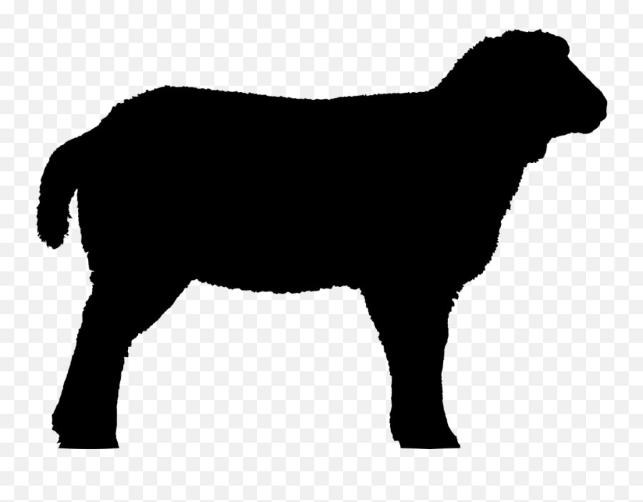 Free Sheep Lamb Vectors - Sheep Silhouette Clipart Emoji,Easter Island Head Emoji